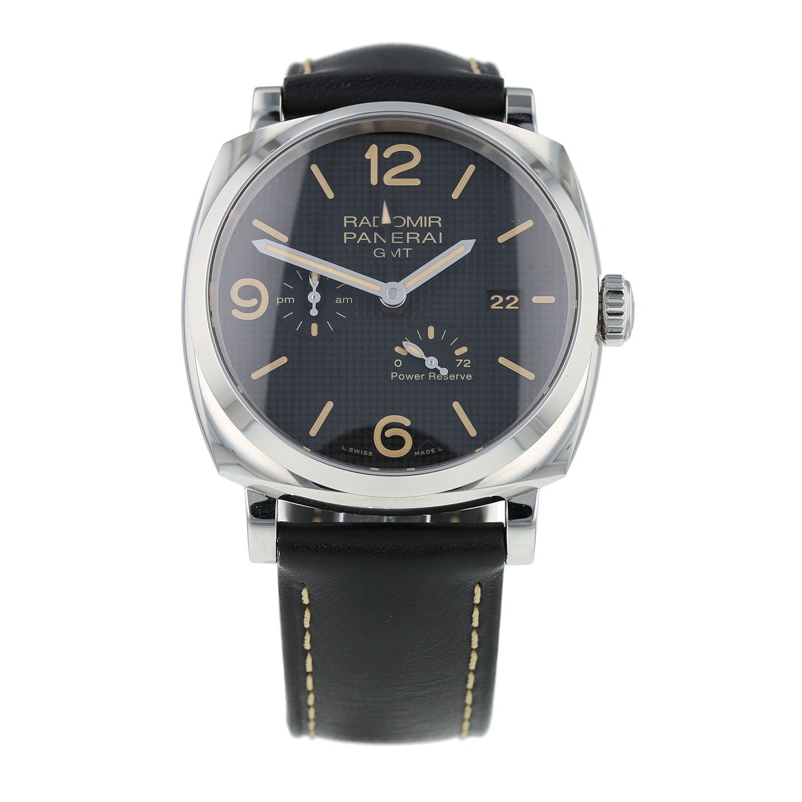 Pre Owned Panerai Radiomir GMT Power Reserve Mens Watch PAM00628