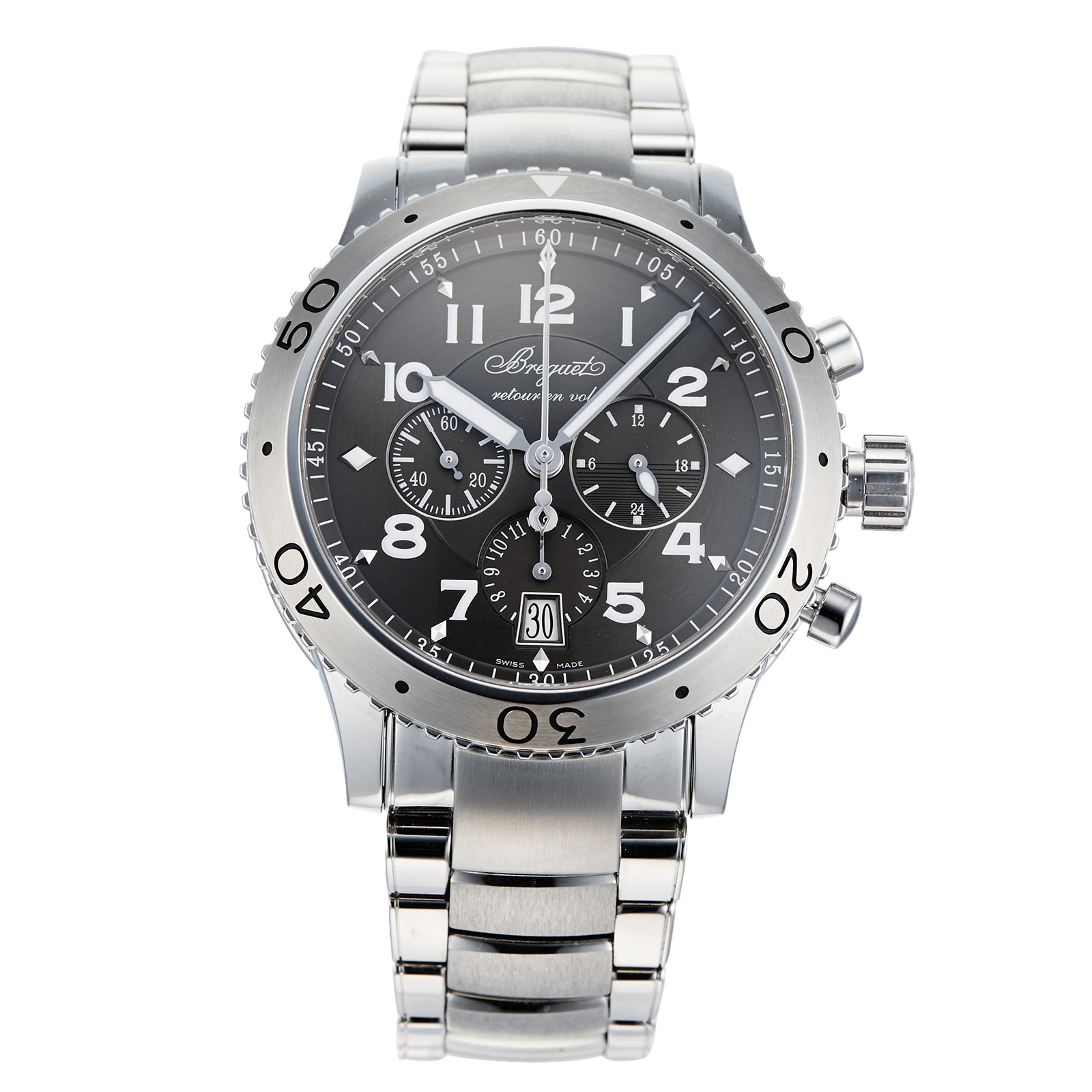 Pre Owned Breguet Type XXI Flyback Chronograph Mens Watch 3810ST