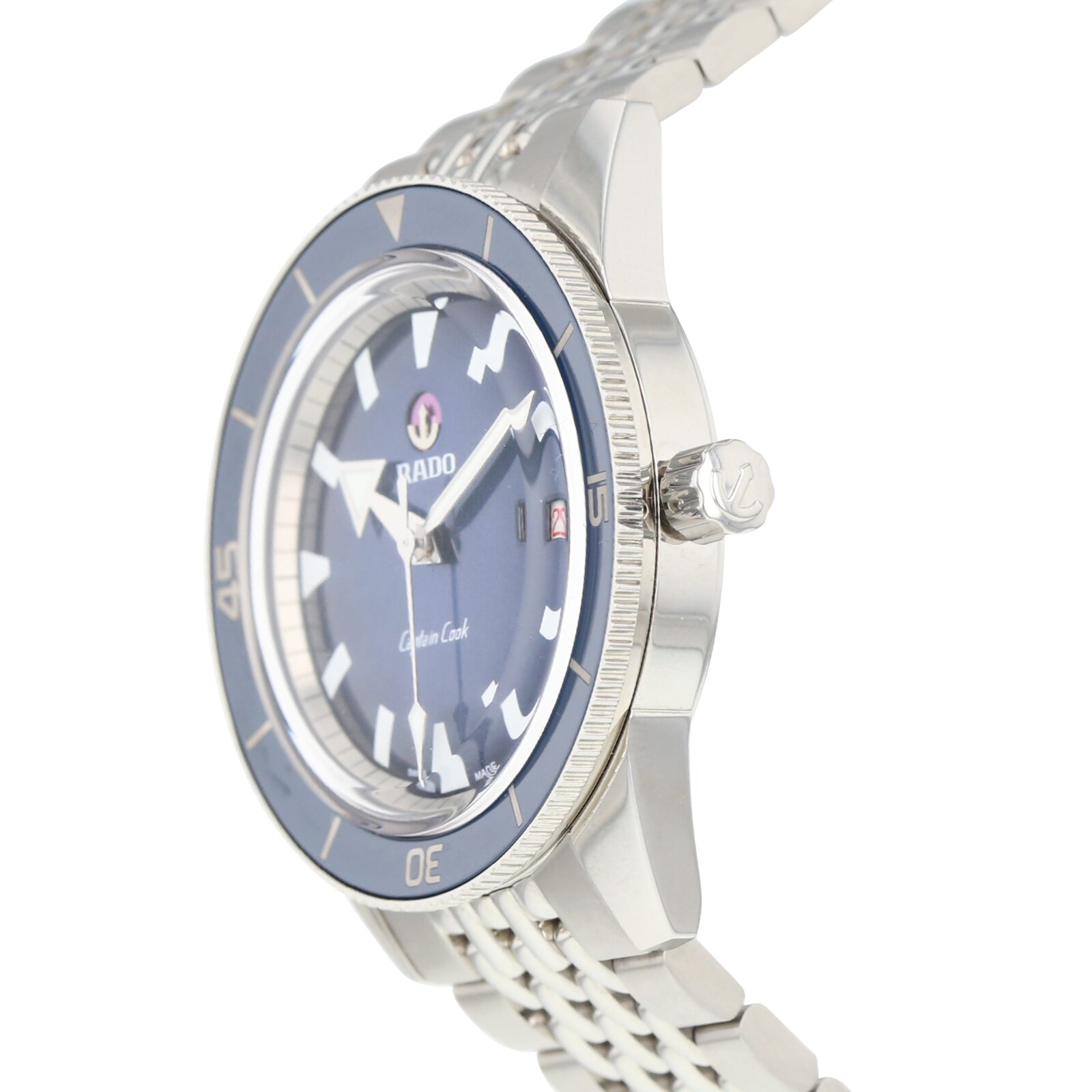 Pre-Owned Rado Pre-Owned Rado Captain Cook Automatic Mens Watch R32505203 Pre-Owned Rado Pre-Owned Rado Captain Cook Automatic Mens Watch R32505203