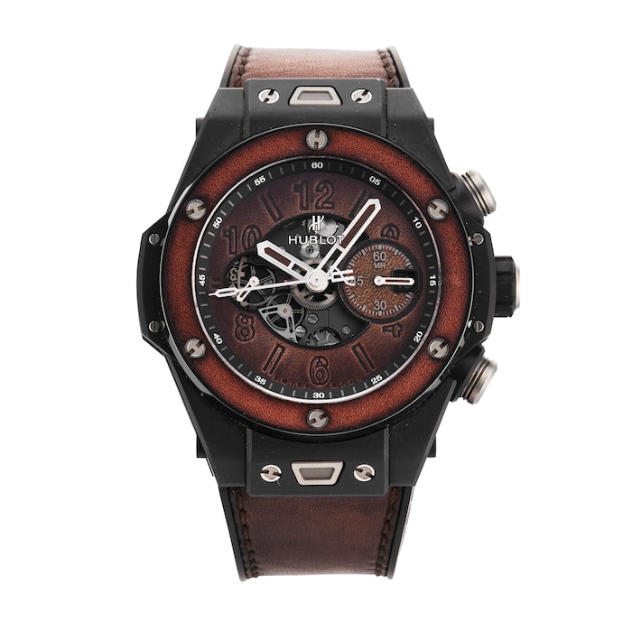 Pre-Owned Hublot Big Bang Unico Berluti Cold Brown  411.CI.0500.VR.BER20