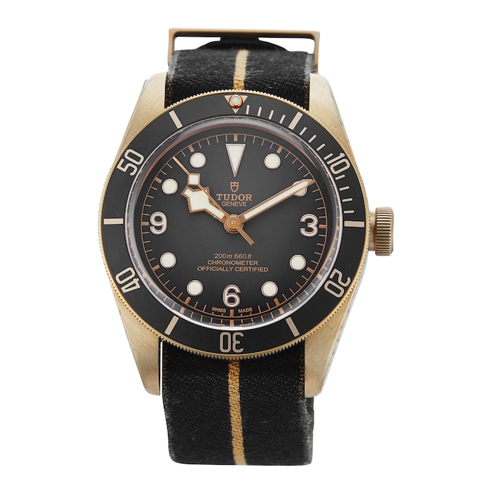 Pre-Owned Tudor Black Bay Bronze Mens Watch M79250BA-0002