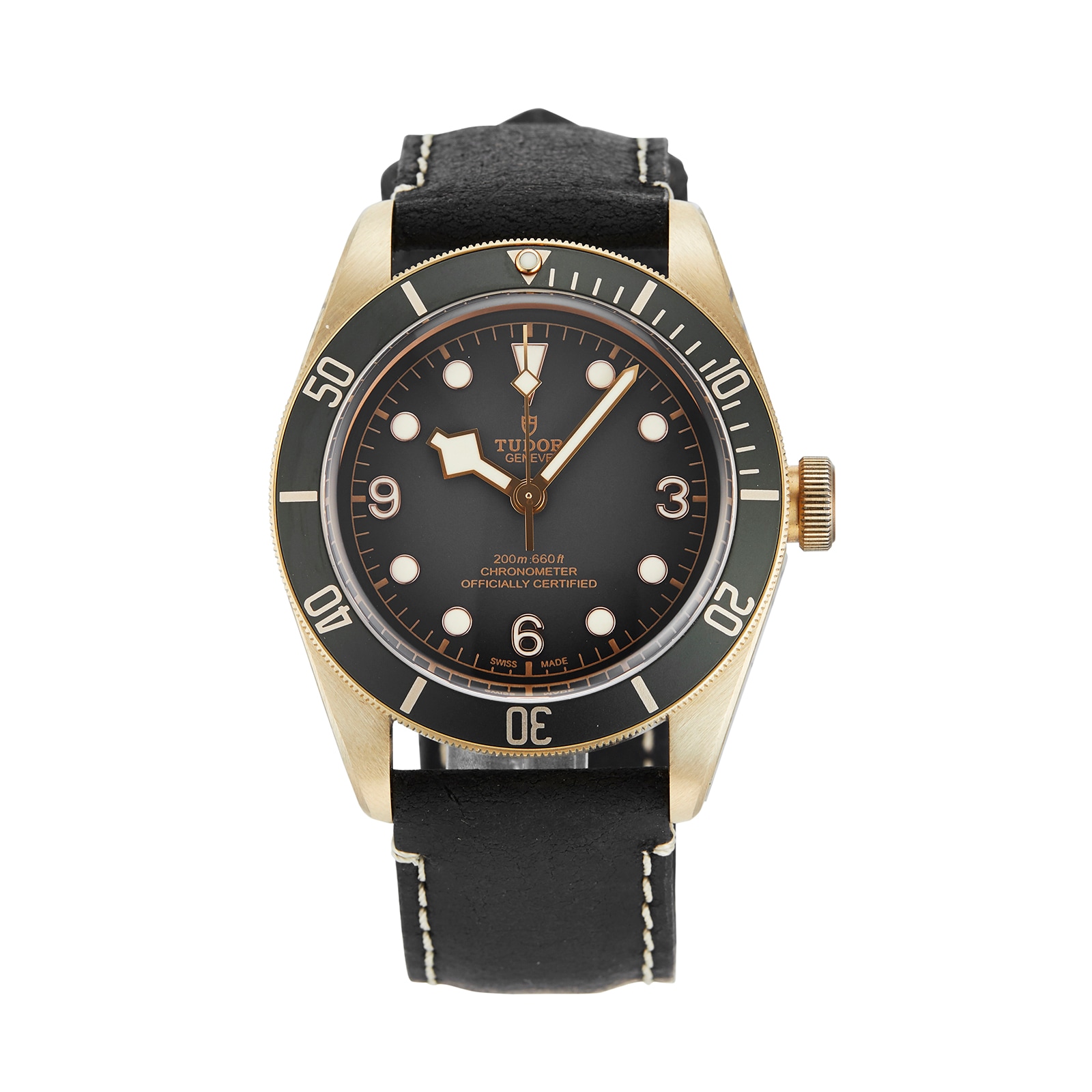 Pre-Owned Tudor Black Bay Bronze Mens Watch M79250BA-0001