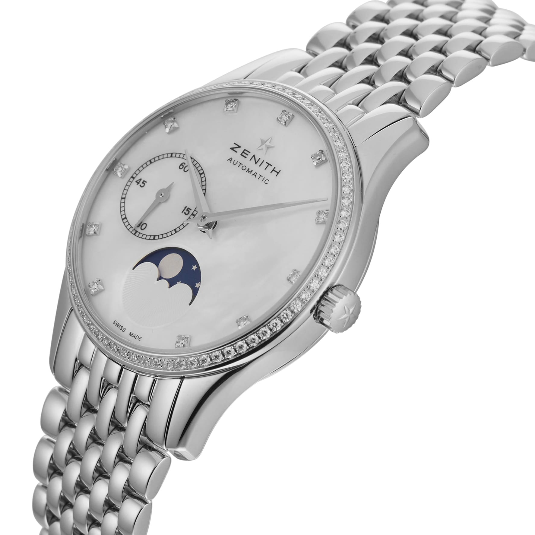 Pre-Owned Zenith Elite Ultra Thin 33MM Stainless Steel Pre-Owned Zenith Elite Ultra Thin 33MM Stainless Steel