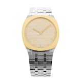 Pre-Owned Gucci 25H 38mm Stainless Steel and Yellow Gold PVD