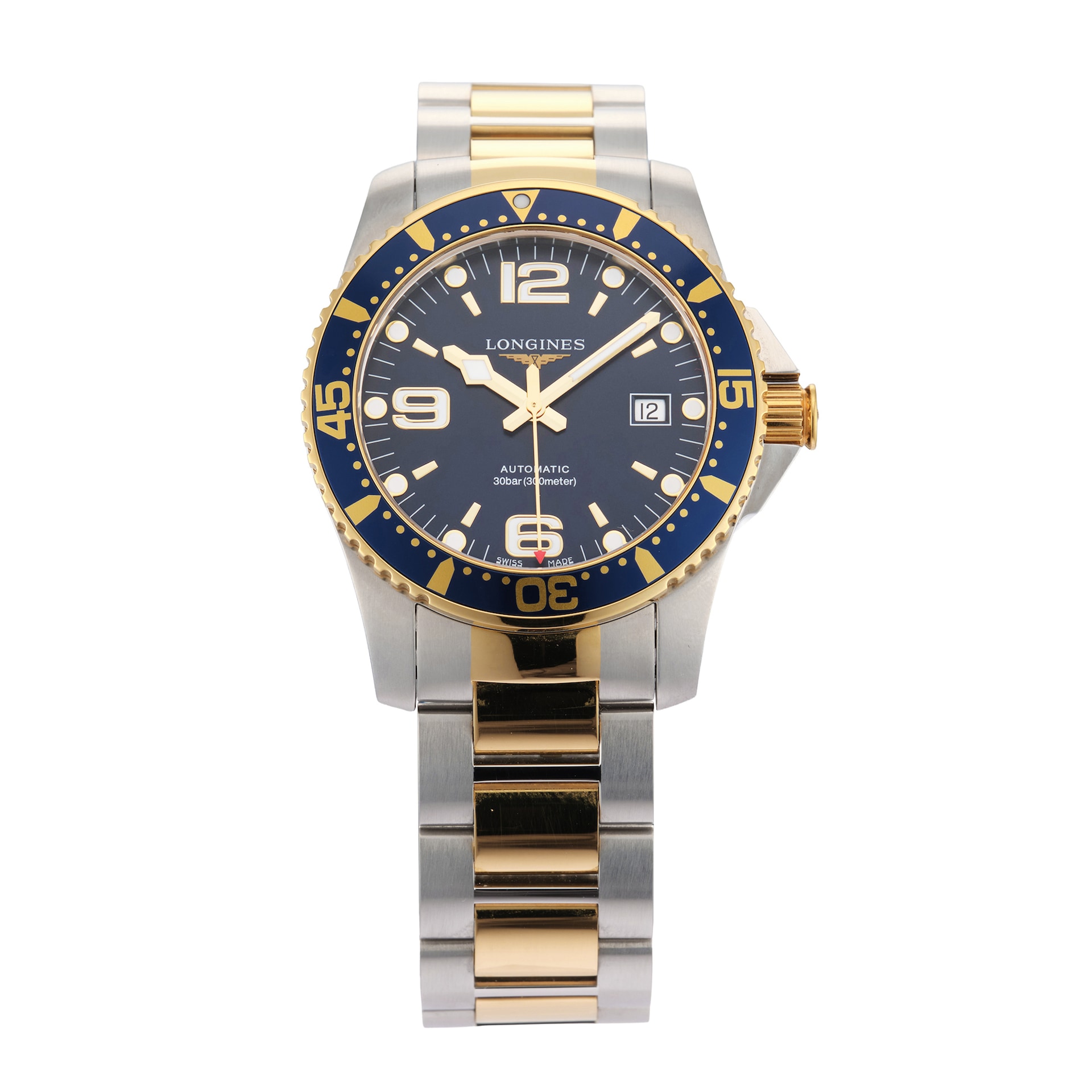 Pre-Owned Longines Hydroconquest 41mm Stainless Steel and Yellow Gold PVD Pre-Owned Longines Hydroconquest 41mm Stainless Steel and Yellow Gold PVD