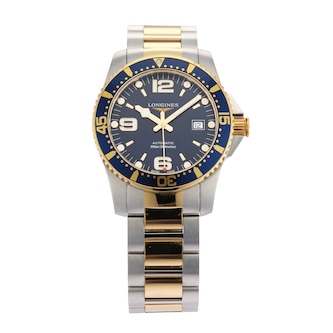 Pre-Owned Longines Hydroconquest 41mm Stainless Steel and Yellow Gold PVD
