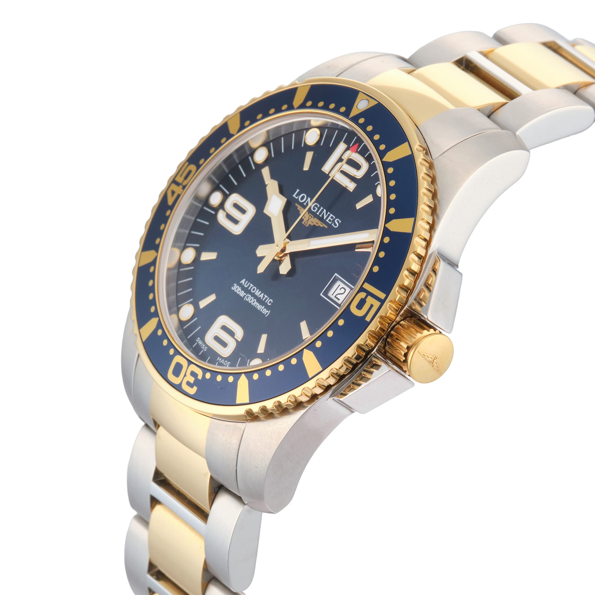 Pre-Owned Longines Hydroconquest 41mm Stainless Steel and Yellow Gold PVD Pre-Owned Longines Hydroconquest 41mm Stainless Steel and Yellow Gold PVD