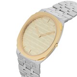 Pre-Owned Gucci 25H 38mm Stainless Steel and Yellow Gold PVD