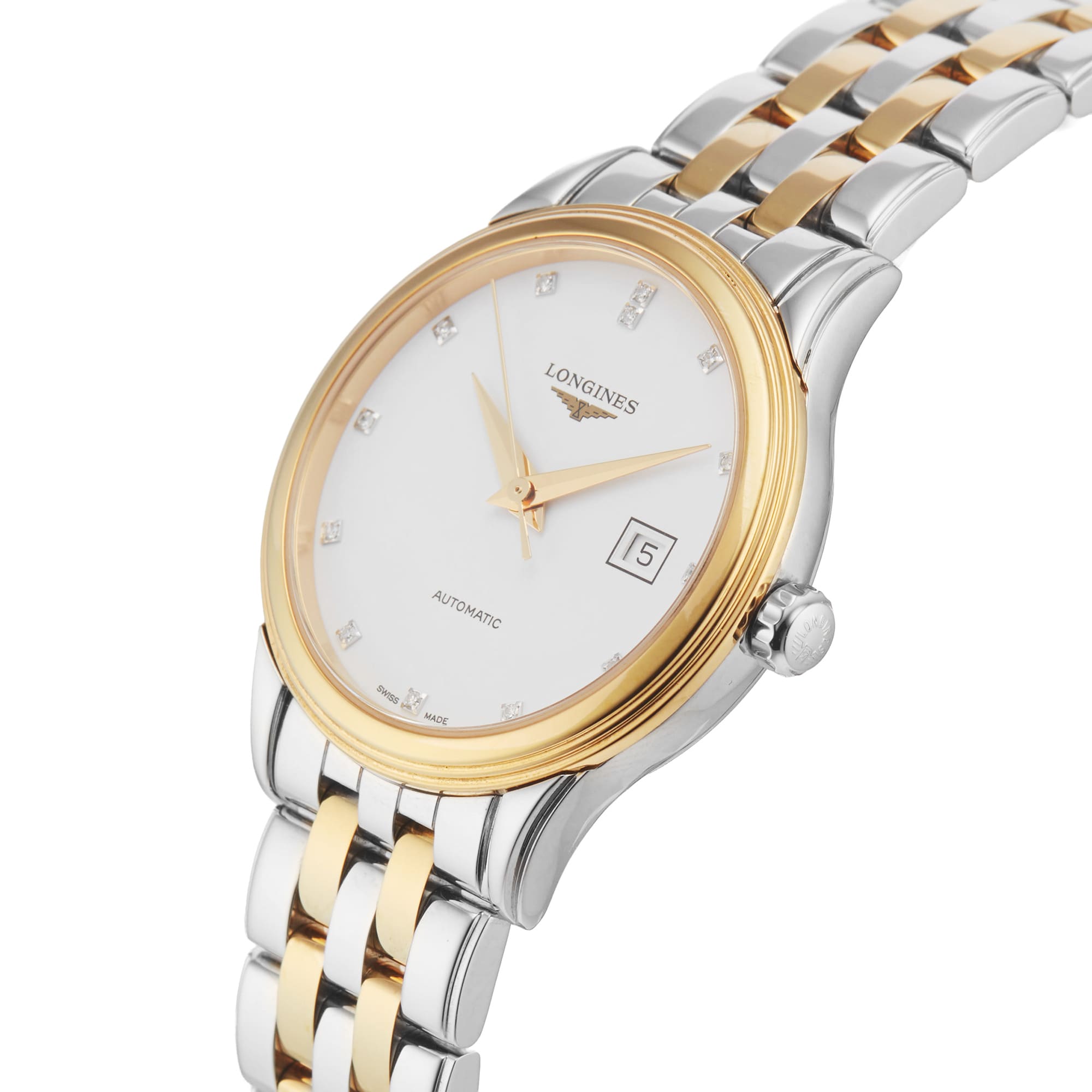 Pre-Owned Longines Flagship Classic 30mm Stainless Steel and Yellow Gold PVD Pre-Owned Longines Flagship Classic 30mm Stainless Steel and Yellow Gold PVD