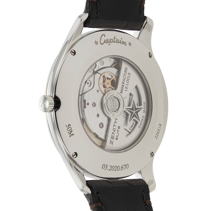 Pre-Owned Zenith Elite Captain Mens Watch 03.2020.670/22.C498