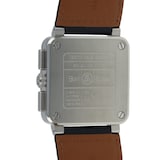 Pre-Owned Bell & Ross BR03-94 Blue Steel Mens Watch BR0394-BLU-ST/SCA