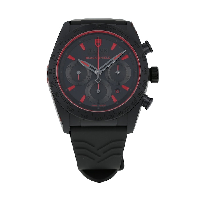 Pre-Owned Tudor Fastrider Black Shield Mens Watch M42000CR-0001