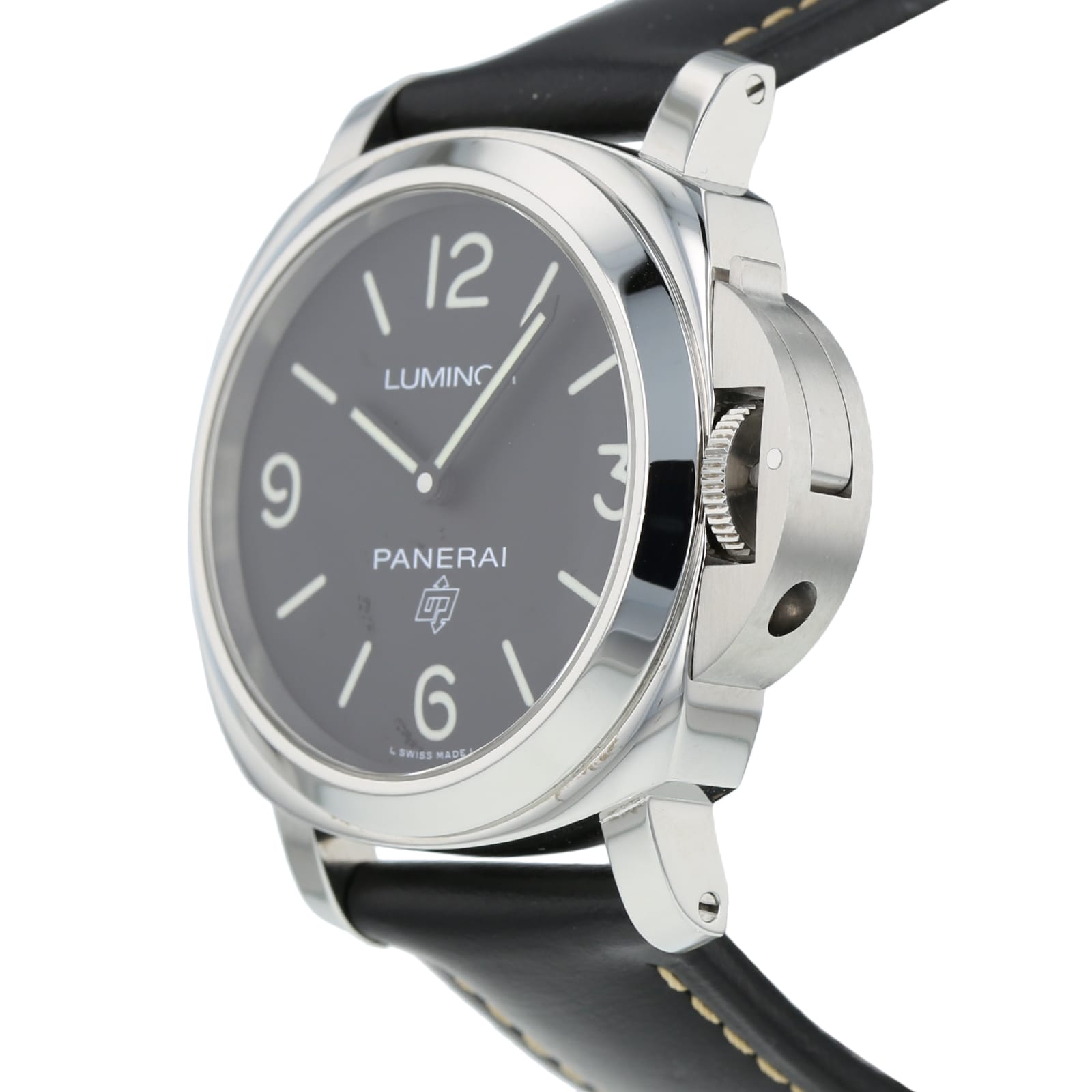 Pre Owned Panerai Pre Owned Panerai Luminor Base Logo Mens Watch