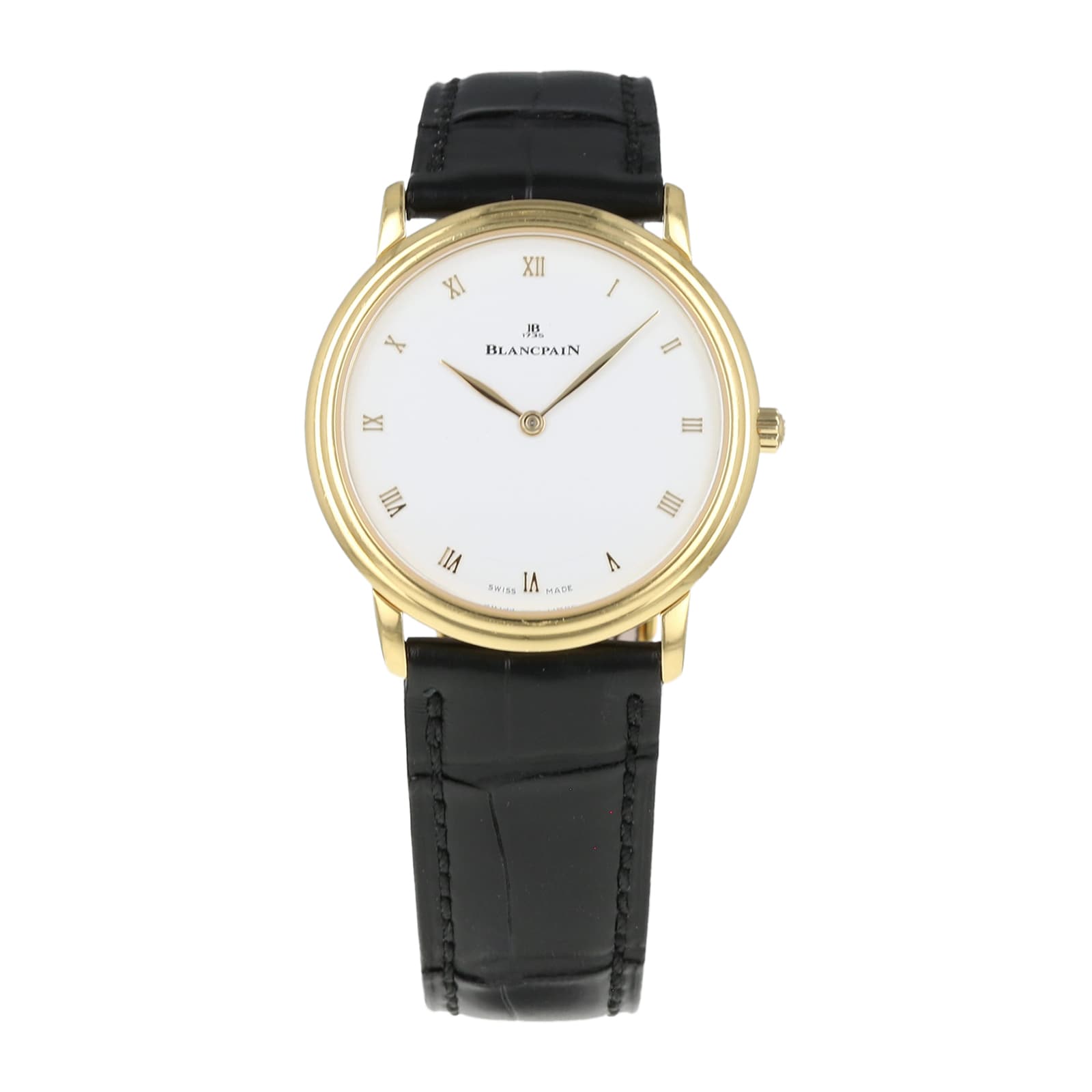 Pre-Owned Blancpain Villeret White Gold Mens Watch 0071-1418-55A Pre-Owned Blancpain Villeret White Gold Mens Watch 0071-1418-55A