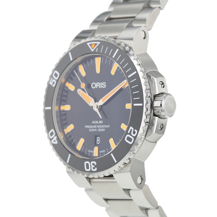 Pre-Owned Oris Pre-Owned Oris Aquis Date Mens Watch 01 733 7730 4159