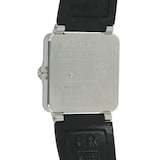 Pre-Owned Bell & Ross BR03-92 Black Steel Mens Watch BR0392-BLC-ST