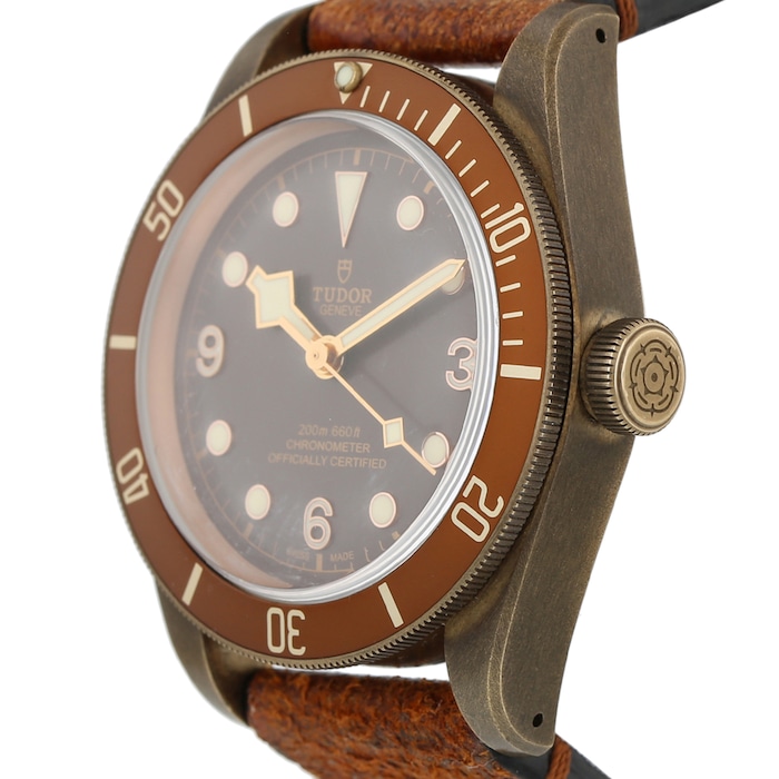 Pre-Owned Tudor Black Bay Bronze Mens Watch M79250BM-0001