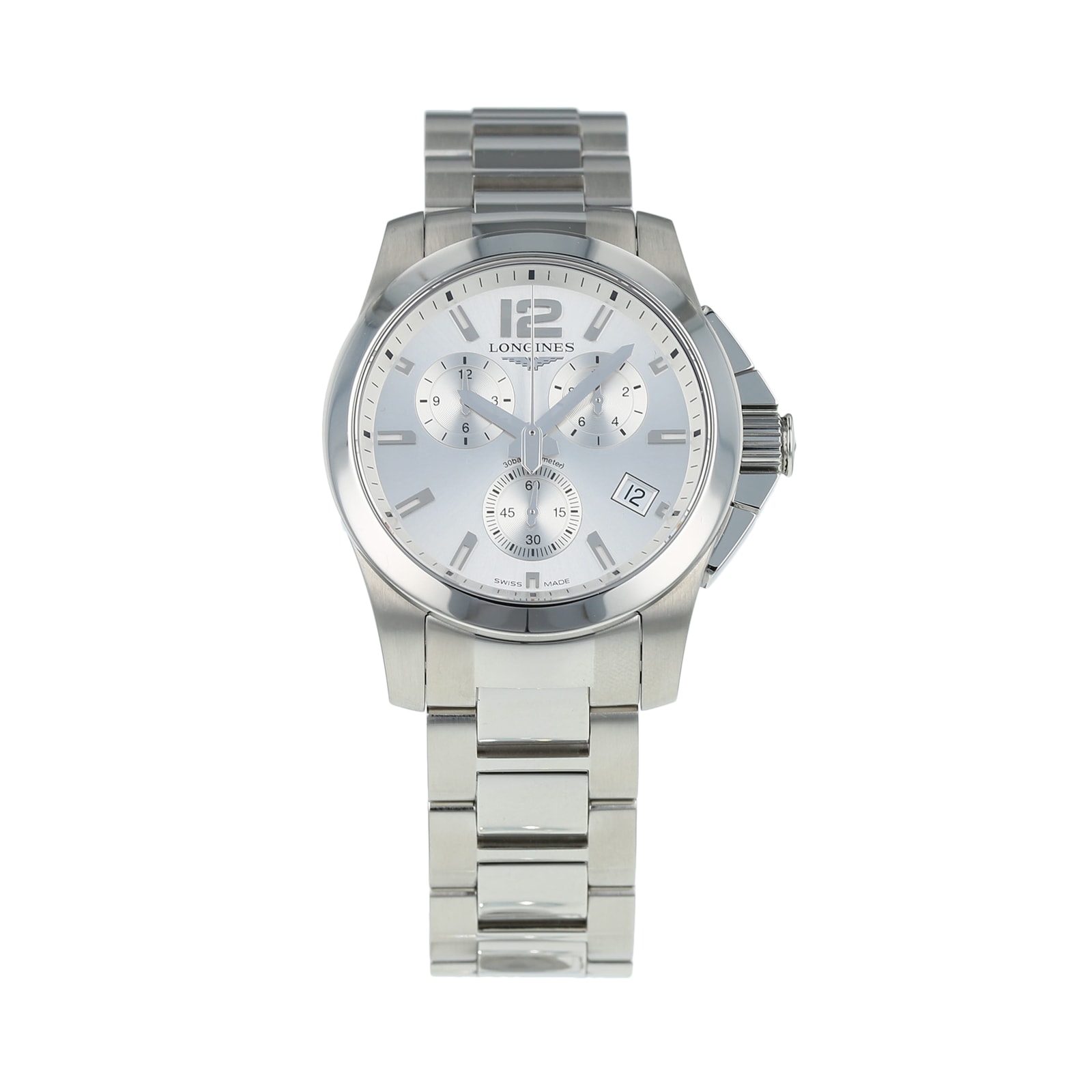 Pre-Owned Longines Conquest Mens Watch L3.660.4.76.6 Pre-Owned Longines Conquest Mens Watch L3.660.4.76.6