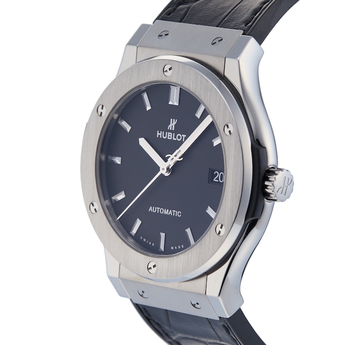 Pre-Owned Hublot Pre-Owned Hublot Classic Fusion Titanium Mens Watch 511.NX.1171.LR