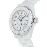 Pre-Owned Chanel J12 White Ceramic and Steel Ladies Watch H0968