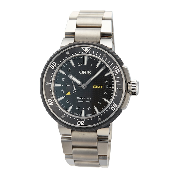 Pre-Owned Oris Pre-Owned Oris ProDiver GMT Mens Watch 01 748 7748 7154