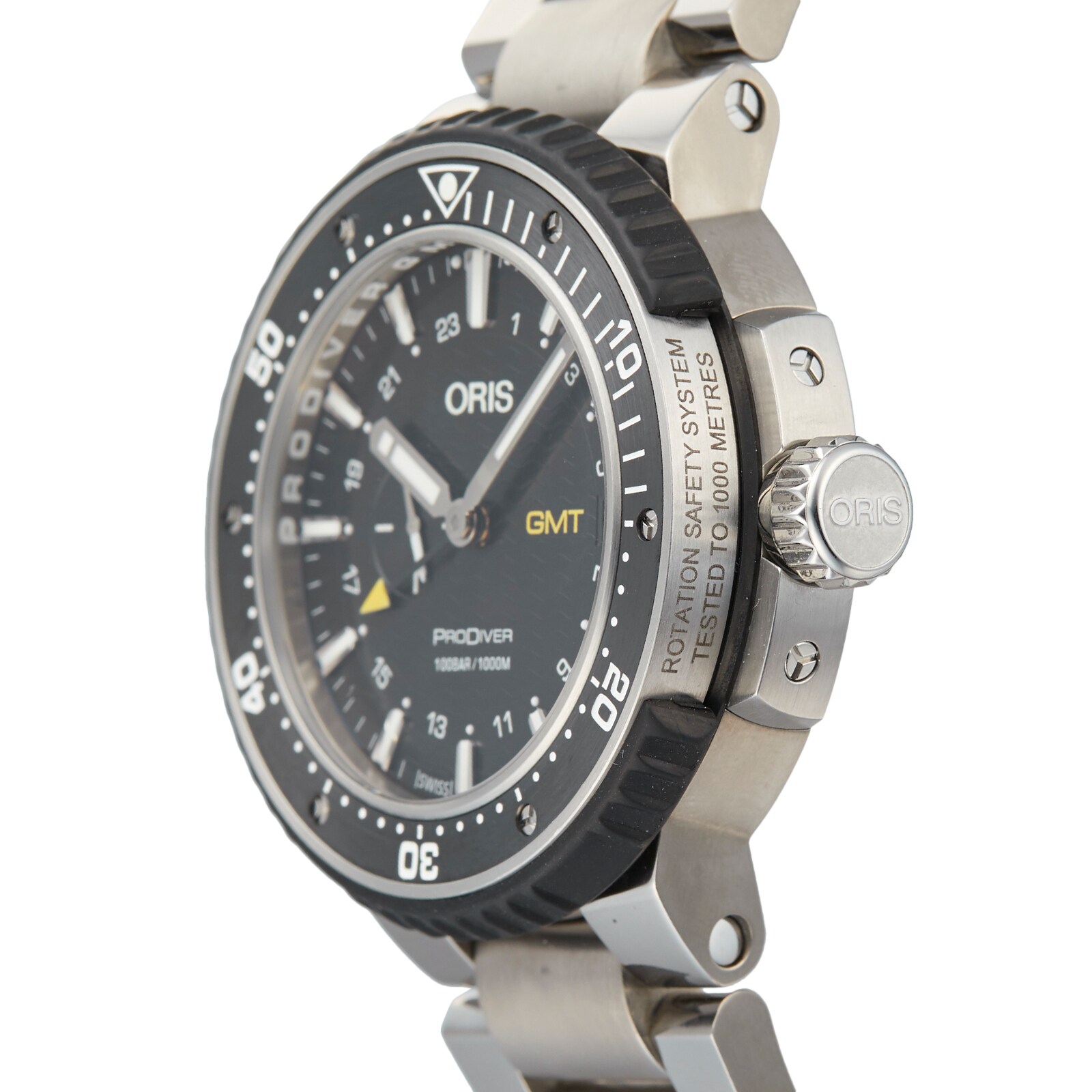 Pre Owned Oris ProDiver GMT Mens Watch 01 748 7748 7154