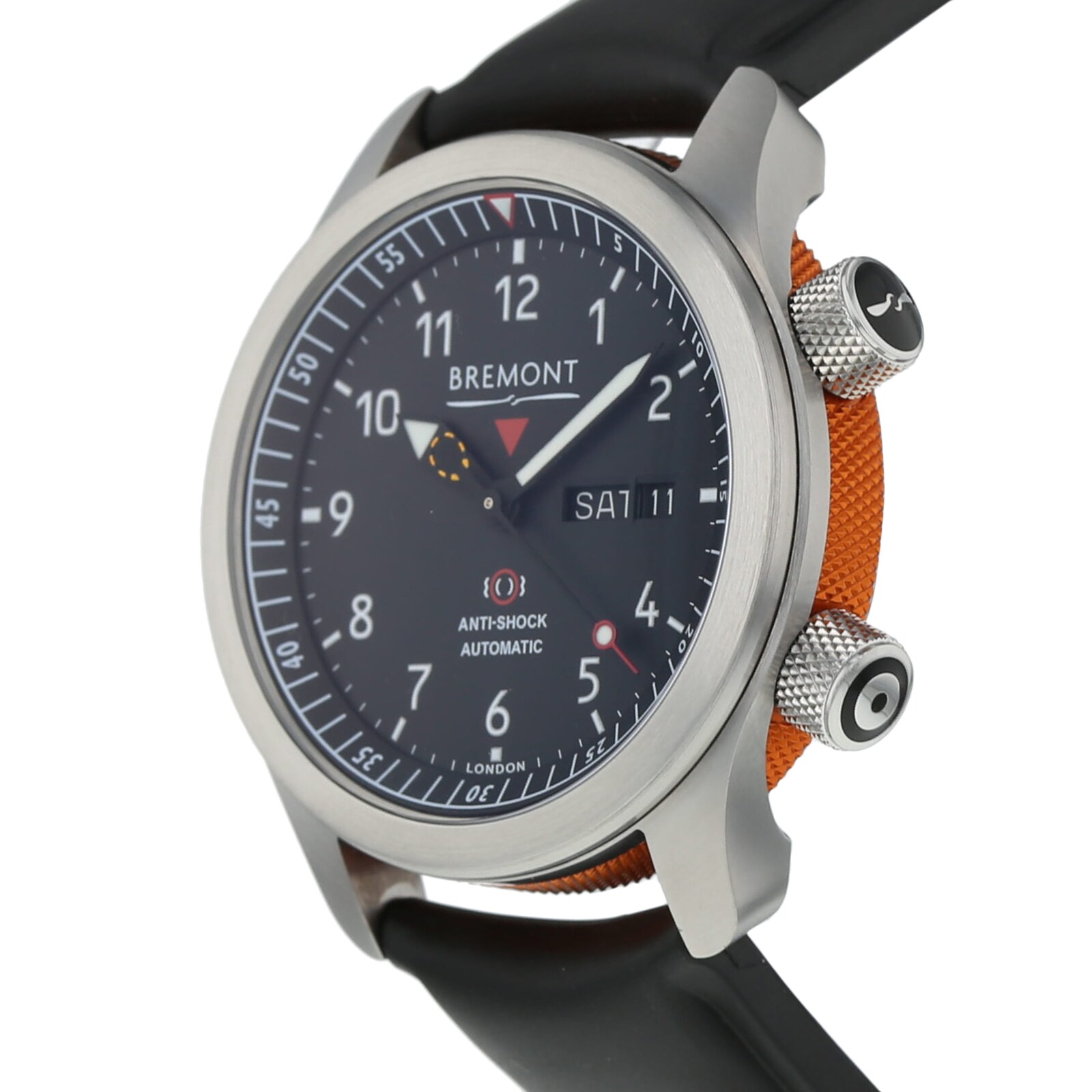 Pre-Owned Bremont Pre-Owned Bremont Martin-Baker MB11 Mens Watch MB11-BK-OR Pre-Owned Bremont Pre-Owned Bremont Martin-Baker MB11 Mens Watch MB11-BK-OR
