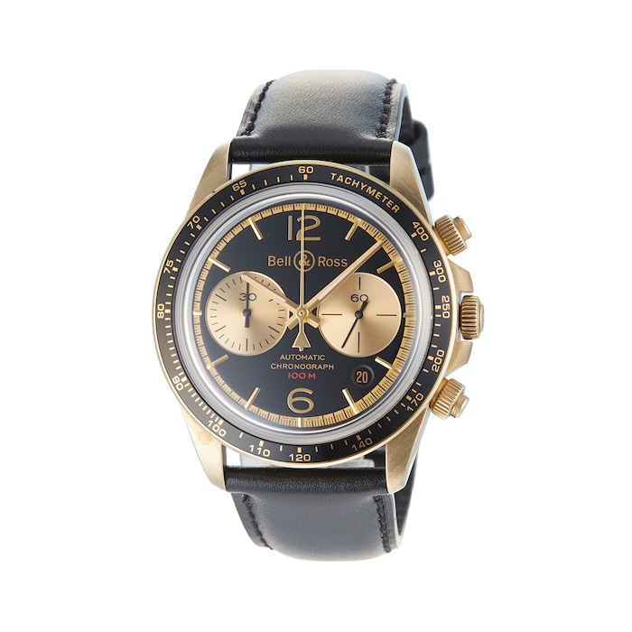 Pre-Owned Bell & Ross BR V2-94 Bellytanker Bronze Mens Watch BRV294-BC-BR/SCA