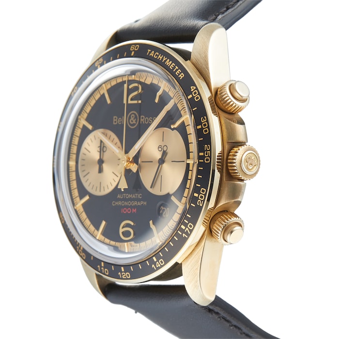 Pre-Owned Bell & Ross BR V2-94 Bellytanker Bronze Mens Watch BRV294-BC-BR/SCA