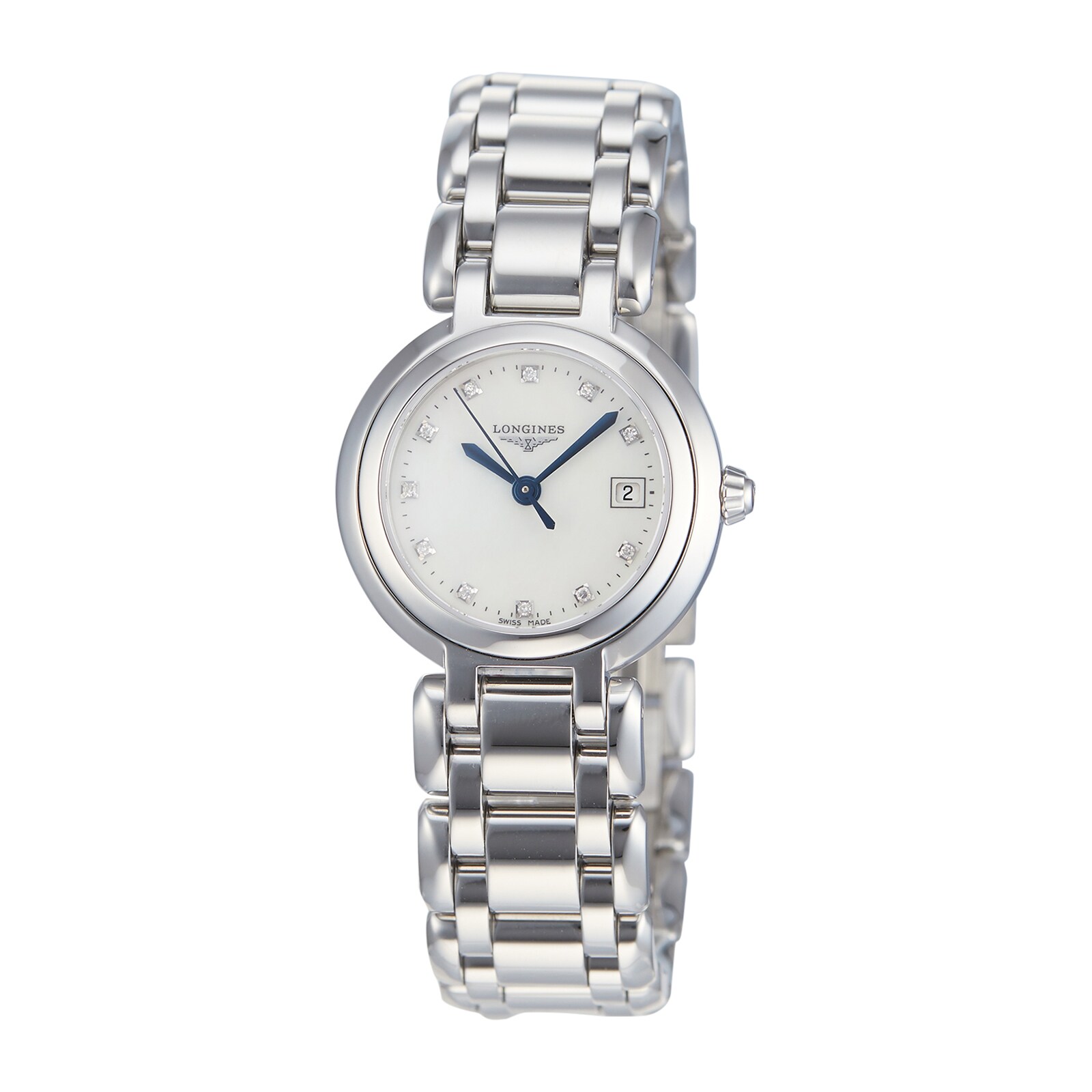 Pre Owned Longines Pre Owned Longines Primaluna White Mother of