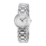 Pre-Owned Longines Primaluna White Mother of Pearl Steel Ladies Watch L8.110.4.87.6