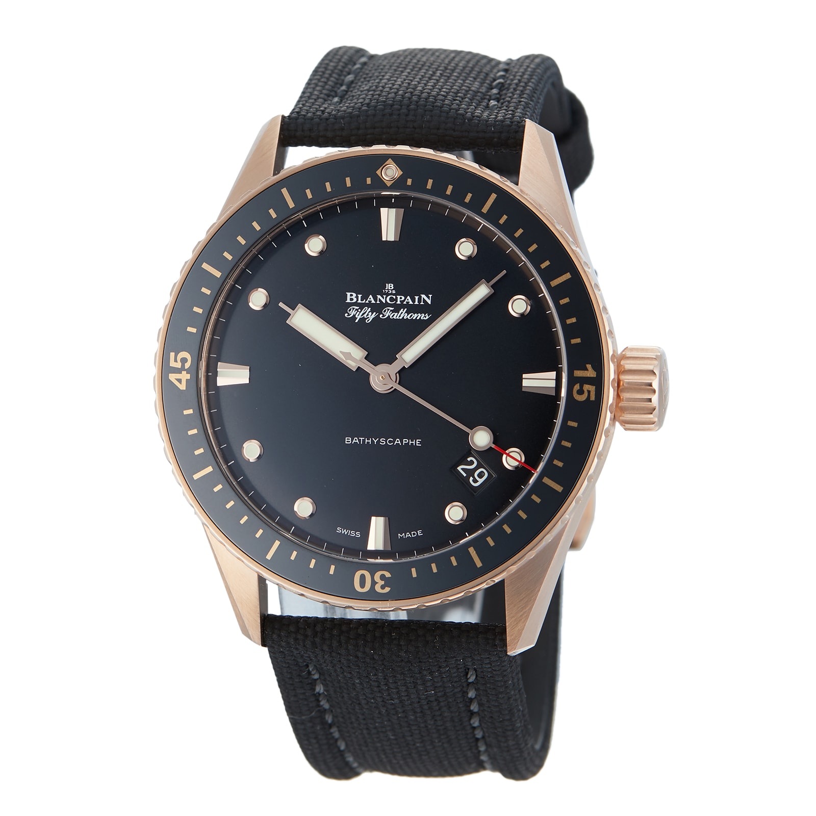 Fifty Fathoms Bathyscaphe Mens Watch 5000 36S30