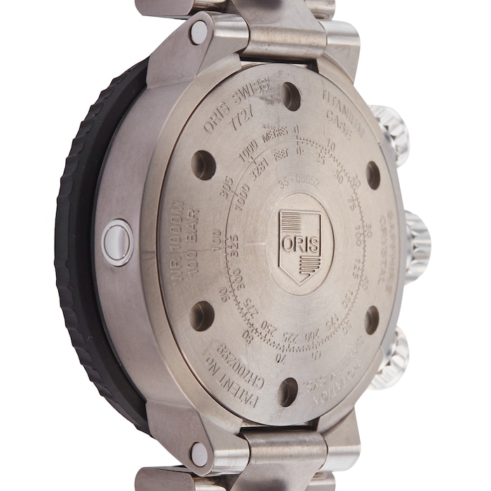Pre-Owned Oris Prodiver Chronograph Mens Watch 01 774 7727 7154