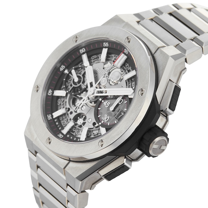 Pre-Owned Hublot Pre-Owned Hublot Big Bang Integrated Titanium Chronograph Mens Watch 451.NX.1170.NX