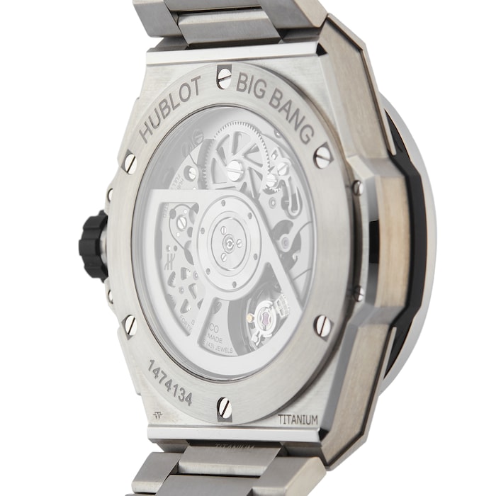 Pre-Owned Hublot Pre-Owned Hublot Big Bang Integrated Titanium Chronograph Mens Watch 451.NX.1170.NX