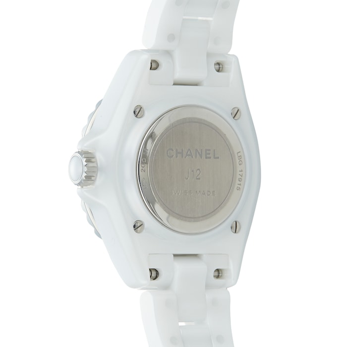 Pre-Owned Chanel J12 White Ceramic Ladies Watch H5703