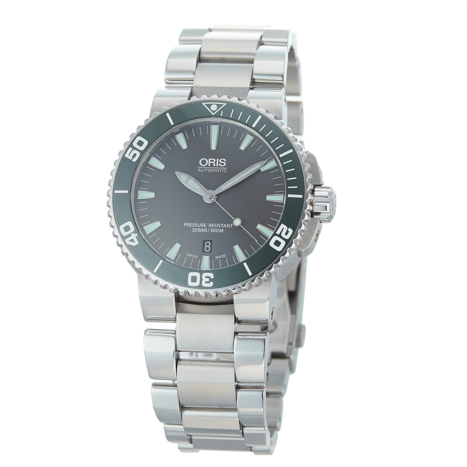 Pre Owned Oris Pre Owned Oris Aquis Date Mens Watch 01 733 7653