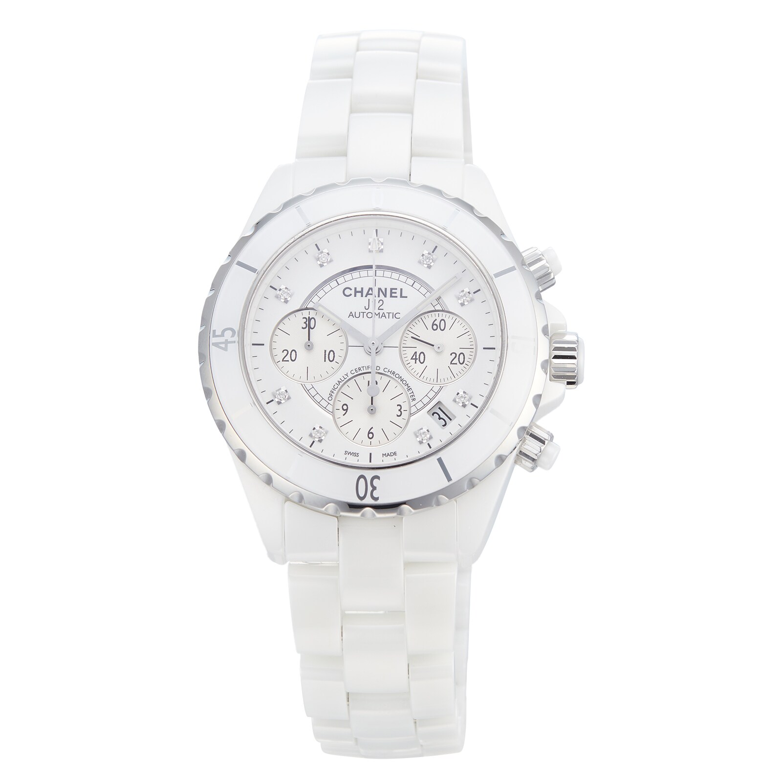 Pre-Owned Chanel J12 Chronograph Ladies Watch H2009