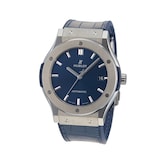 Pre-Owned Hublot Classic Fusion Titanium Blue Mens Watch 511.NX.7170.LR
