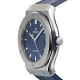 Pre-Owned Hublot Classic Fusion Titanium Blue Mens Watch 511.NX.7170.LR