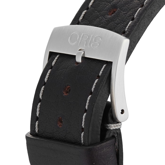 Pre-Owned Oris Pre-Owned Oris Big Crown Timer Black Steel Mens Watch 01 735 7660 4064