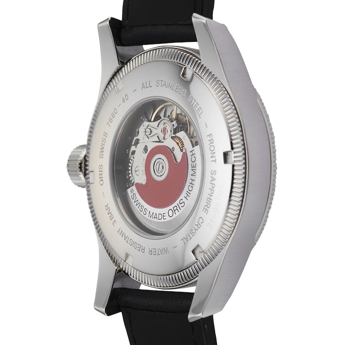 Pre-Owned Oris Big Crown Timer Black Steel Mens Watch 01 735 7660 4064