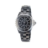 Pre-Owned Chanel Pre-Owned Chanel J12 Black Ceramic Ladies Watch H1526