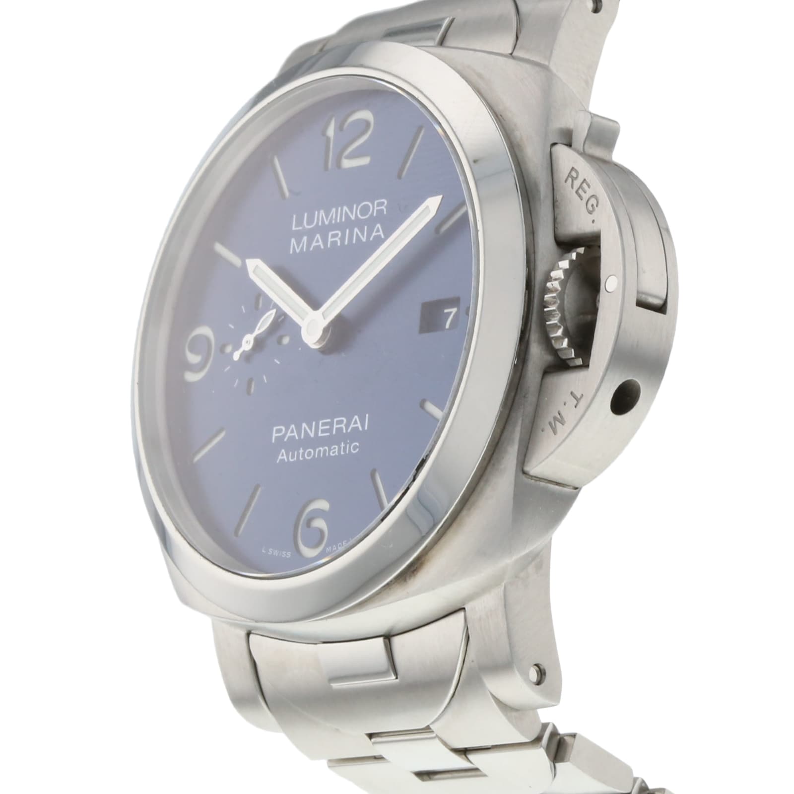 Pre Owned Panerai Pre Owned Panerai Luminor Marina Specchio Blu