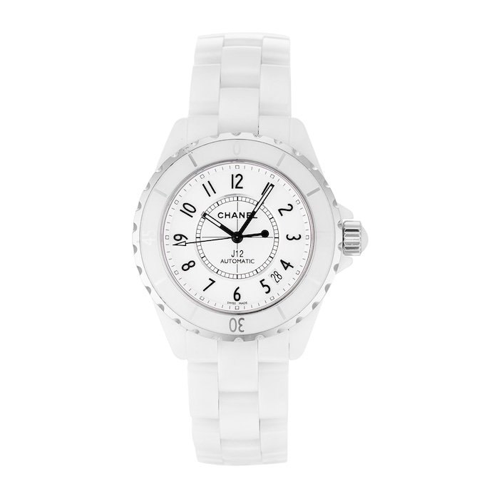 Pre-Owned Chanel Pre-Owned Chanel J12 White Ceramic Ladies Watch H0970