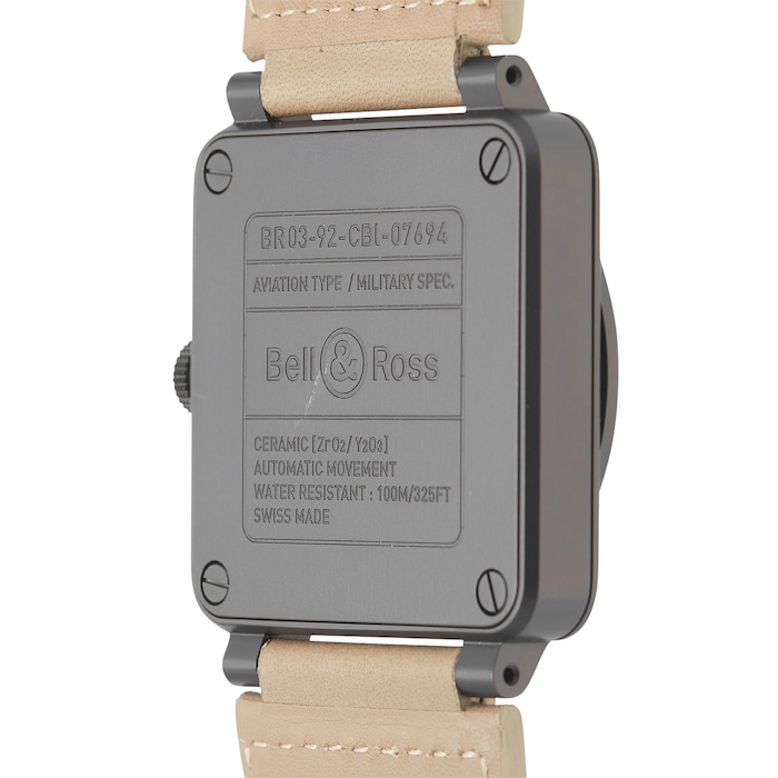 Pre-Owned Bell & Ross BR03-92 Desert Type Mens Watch BR0392-DESERT-CE