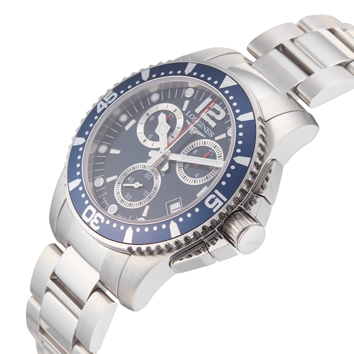 Pre-Owned Longines HydroConquest Chronograph 41 Mens Watch L3.643.4.96.6