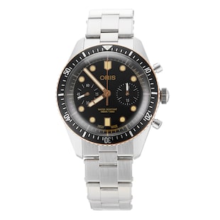 Pre-Owned Oris Divers Sixty-Five Chronograph Mens Watch 01 771 7744 4354