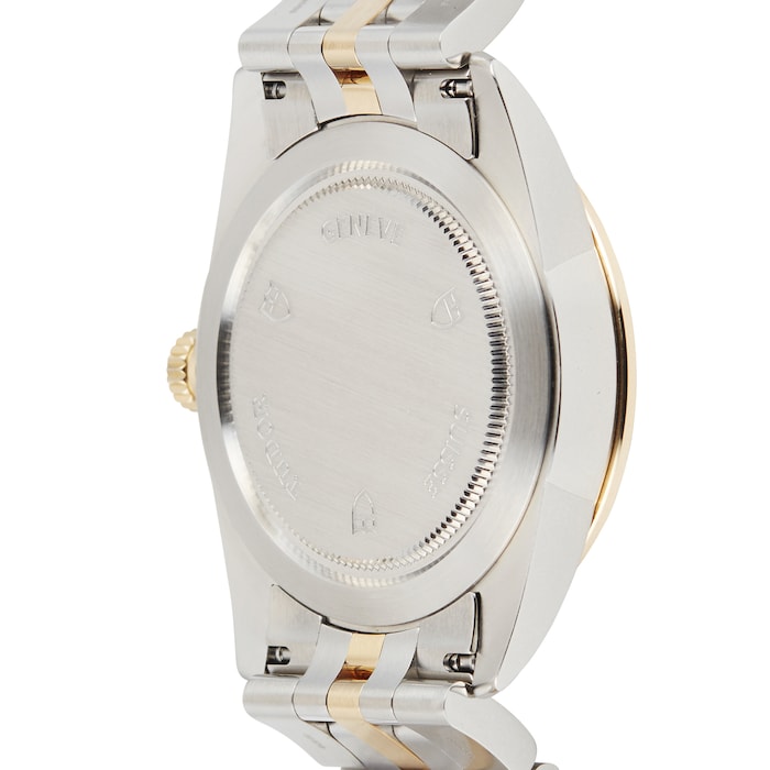 Pre-Owned Tudor Glamour Date Opaline Steel and Yellow Gold Mens Watch M55003-0082