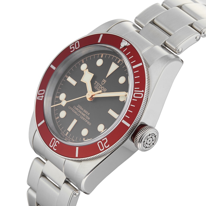 Pre-Owned Tudor Black Day Black Steel Mens Watch M79230R-0012